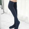 Japan and South Korea Thin Vertical Strip Knee Socks Autumn and Winter New Japanese Drawstring Thin Stockings College Wind Cotton Women's Socks Tide