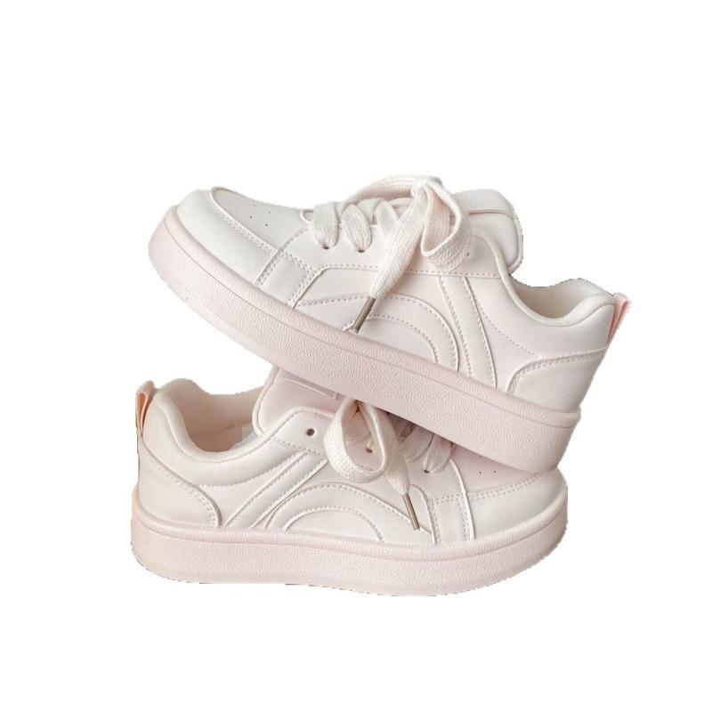 Fashion Niche Versatile Flat Bottomed Solid Color Casual Board Shoes Spring Autumn Styles Simple Comfortable Daily Women's Shoes