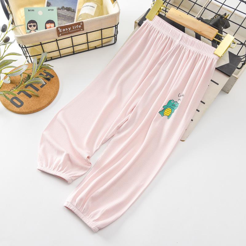 Kids' Anti-Mosquito Cotton Pants: Summer Cool, Lightweight, Versatile Casual Wear for Boys and Girls