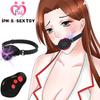 Mouth Gag Electric Shock Mouth Plug Vibrators Oral Sex Toys for Women Couple Open Mouth Gag Ball BDSM Bondage Restraint