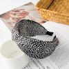 Fashion Printing Leopard Headband Wide Cross Women Hairband Flower Elastic Bow Hair Hoop Bands Bezel Knot Girls Hair Accessories