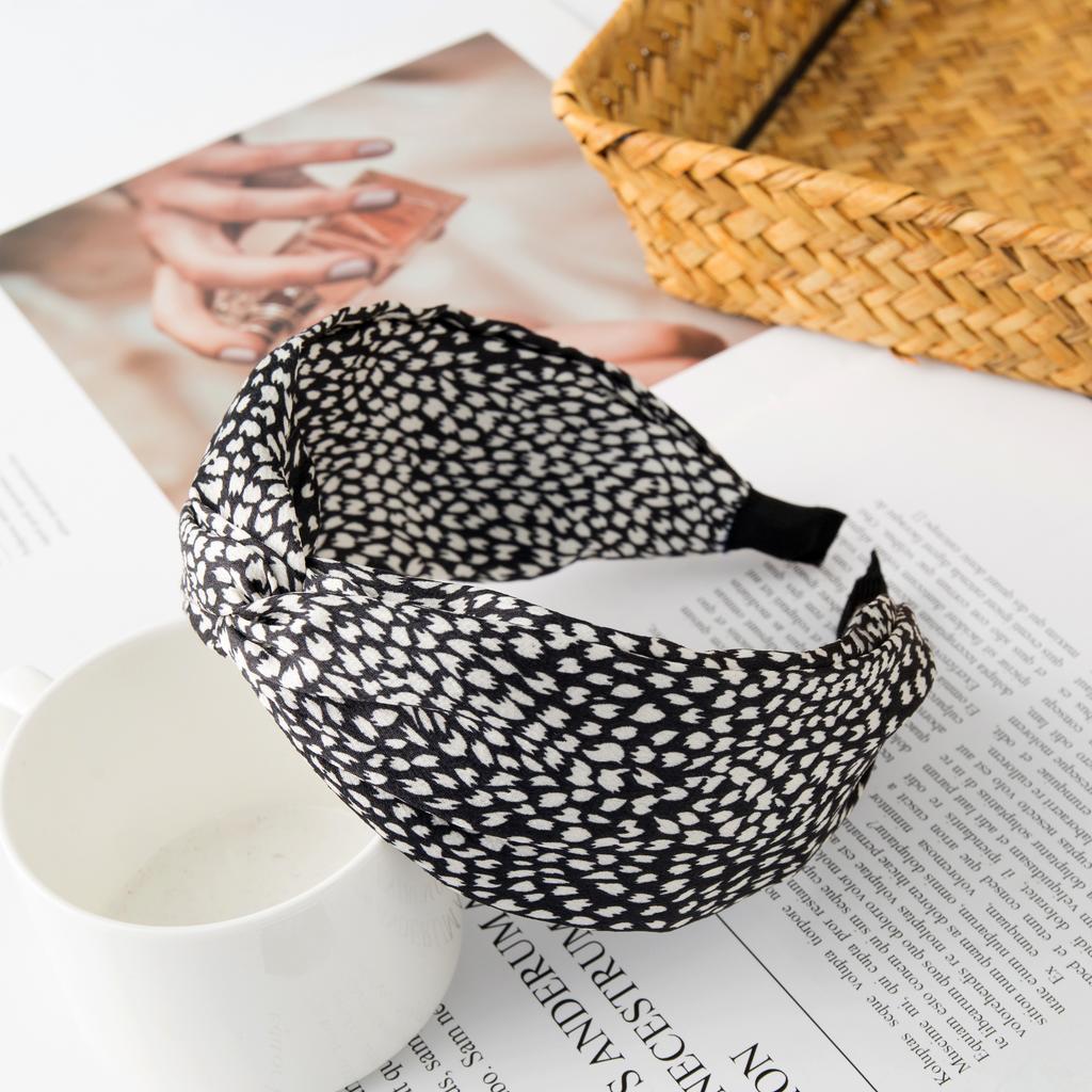 Fashion Printing Leopard Headband Wide Cross Women Hairband Flower Elastic Bow Hair Hoop Bands Bezel Knot Girls Hair Accessories