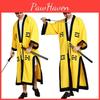 Halloween Scary Costume For Men Featuring A Bewitching Taoist Robe And Hat