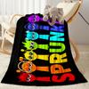 1pc Colorful Birthday Celebration blanket Soft and Warm for Sofa Office Camping Travel Livingroom Great Gift for Friends and Family Comfortable