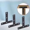 4PCS T Shape Corner Brace, Metal Hardware Connectors for Cabinet Chair Table Furniture Repair, No Screws
