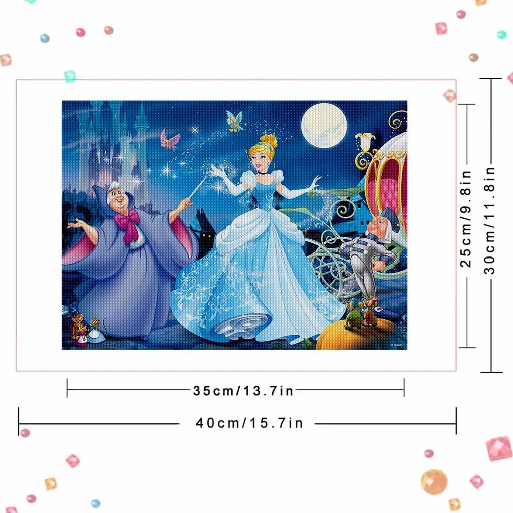 DIY Diamond Painting A Cinderella Story Cross Stitch Kit Mosaic Art Diamond Painting Full Circle Diamond Home Decoration