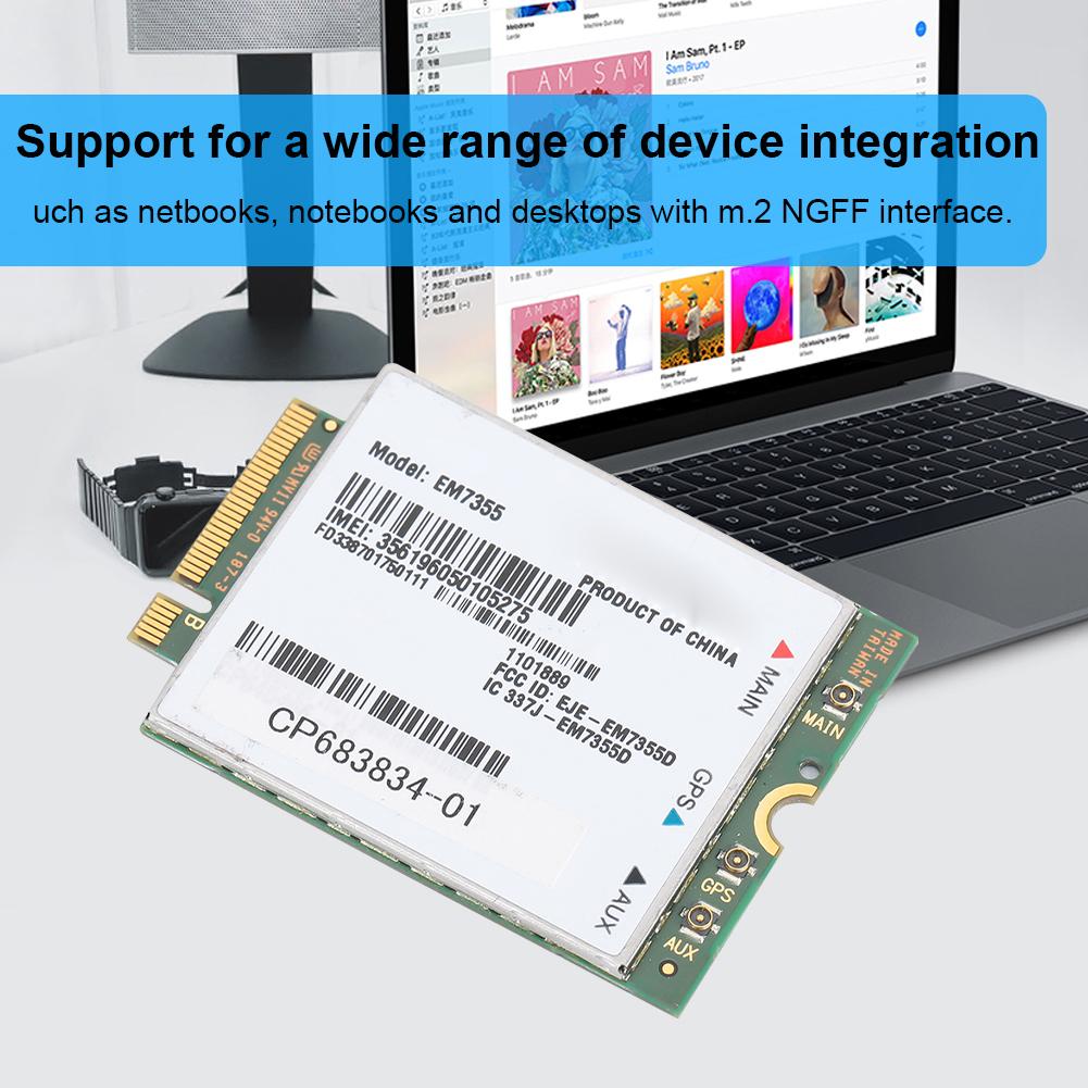 For Sierra Wireless AirPrime EM7355 100Mbps Notebook Built In 4G LTE Module for AT&t Verizon Sprint