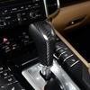 For Porsche Cayenne 958 2011-2017 Carbon Fiber Gear Shift Knob Cover Interior Gear Shift Lever Knob Trim Replacement
