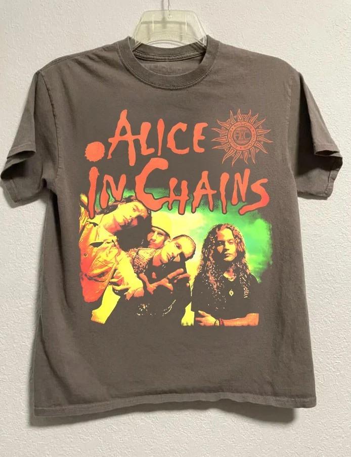 Alice In Chains Band 90er Unisex Grafik-Nachdruck T-Shirt Herren Damen S-5XL