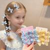 6Pcs Girl Hairpin Hand-Sewn Bow Hair Clip with Imitation Pearl Beads Macaron Color Safe Scalp-friendly Hairpin Hair Accessories
