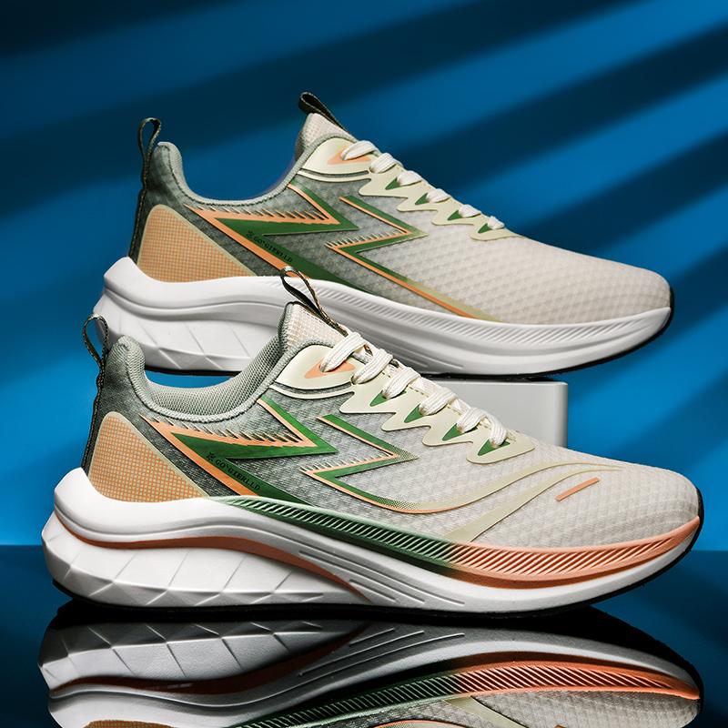 Mens Casual Shoes Mesh Breathable Sports Tennis Shoes 2025 Cushioning Flat Running Shoes for Men Original Sneakers