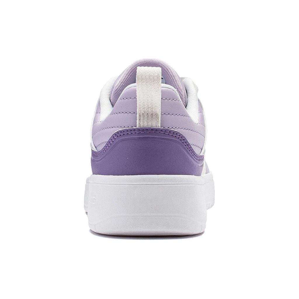 Li Ning Xingchu Abrasion Resistant Low top Skateboard Shoes Women's White Purple AGCT406-2