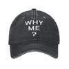 Why Me Death Stranding Spiel Baseballkappe Vintage Used Baumwolle Kopfbedeckung für Herren Damen Outdoor-Workouts Verstellbare Passform Kappen