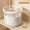 Rotatable Household Rice and Grain Storage Box: Insect & Moisture-Proof, Sealed, Compartmented Bucket