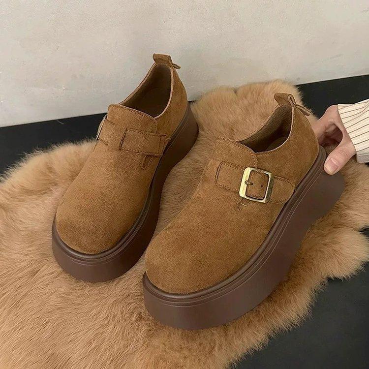 

Heeled Shoes - Women s Shoes - Retro Single Shoes - Casual Shoes 40 хакі