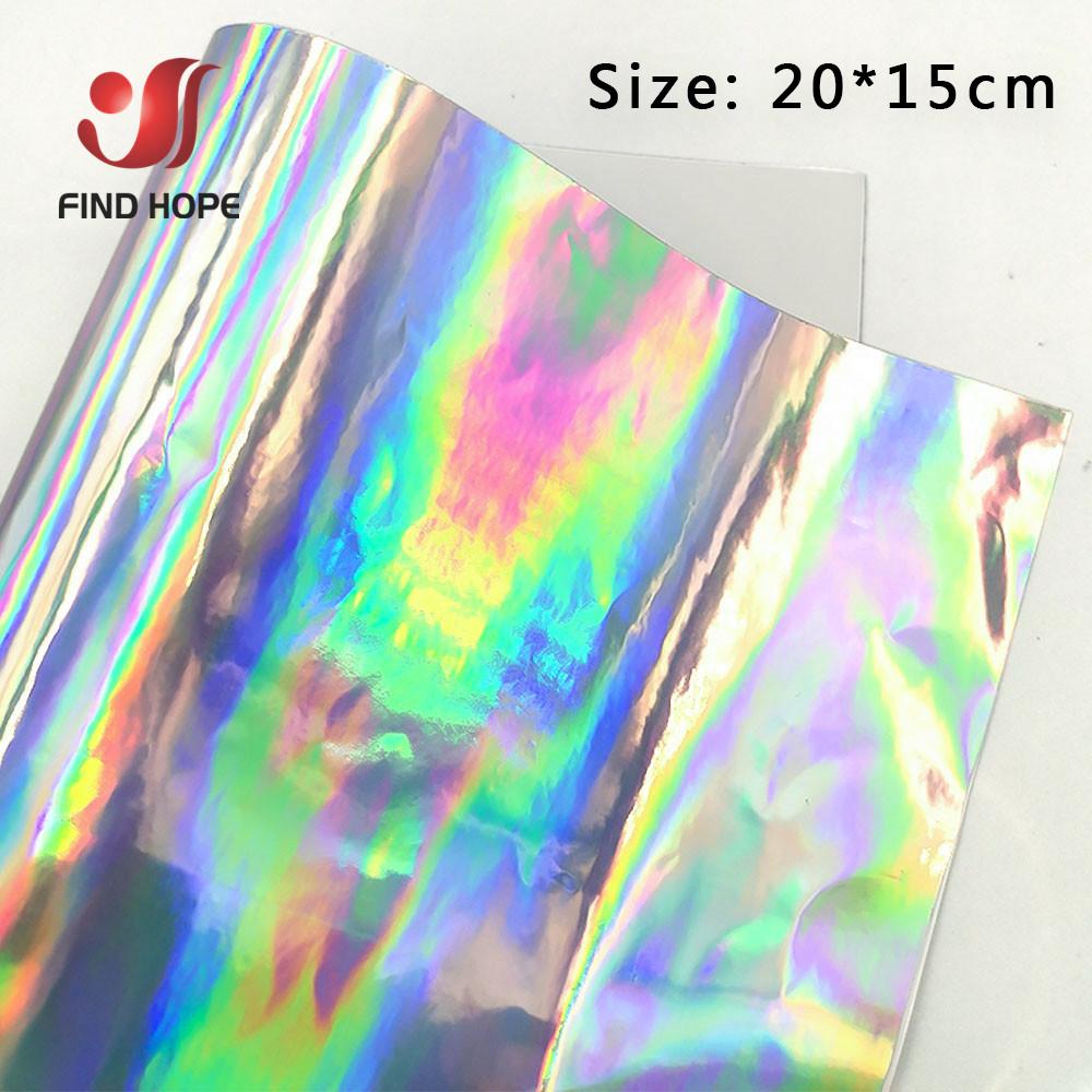 Holographi Rainbow Silver Craft Permanent Vinyl Adhesive Waterproof Scrapbook Letter Vinyl Cup/Wall/Glass Decor Sticker Roll DIY