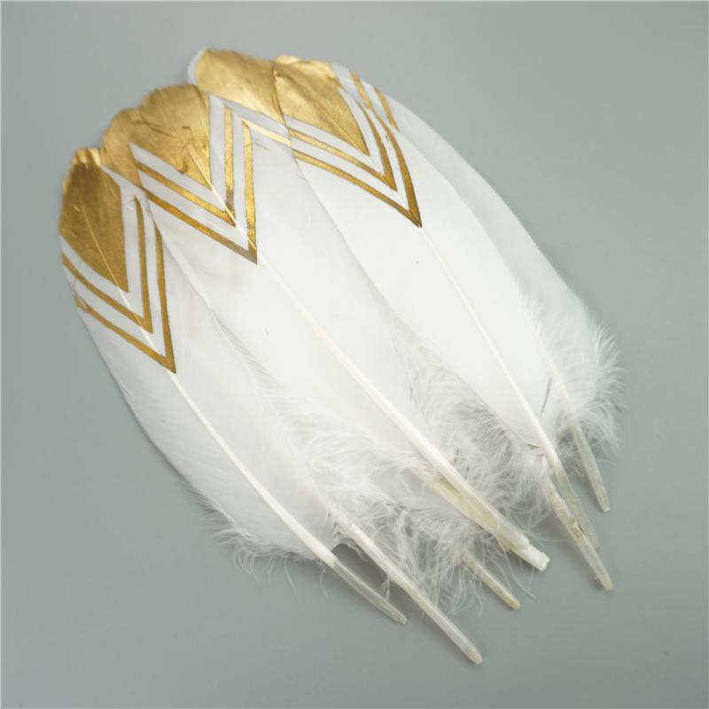 10Pcs Golden Goose Feather 15-20cm Silver Swan Plumes Dream Catcher Accessories DIY Jewelry Creation Feather Holiday Decorations