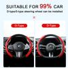 38cm Steering Wheel Cover Deer Fluff 15inch Non-Slip Steering Wheel Booster Cover Auto Car Accessories Cubre Volante