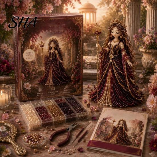 Creative Bead Craft Kit Divine Beaded Goddess Kit, 3D DIY for Adults Art Project with Colorful Beads Teens Women Handmade Gift