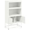 Highboard White 68.5 X 38.5 X 123.5 Cm Steel