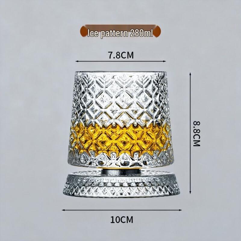Luminous Rotating Whiskey Glass Set