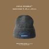 Korean-style trendy brand knitted hat, autumn and winter woolen hat for women, stylish student couple's colorful wool beanie, head wrap hat for men
