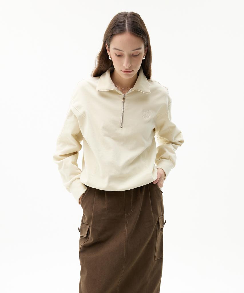 Latizen Lk Pintuck Cotton Skirt(Brown)