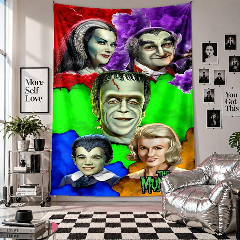 Wall TapestryThe Munsters Art Hanging Cloth Decorative Background Cover for Room Decoration