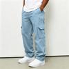 Men's Casual Jogger Pants 4 Pocket Cargo Sweatpants with Drawstring Elastic Waist Straight Leg