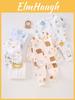 Baby Unisex Cotton Pajama Set With Animal Prints For Spring And Autumn Comfort