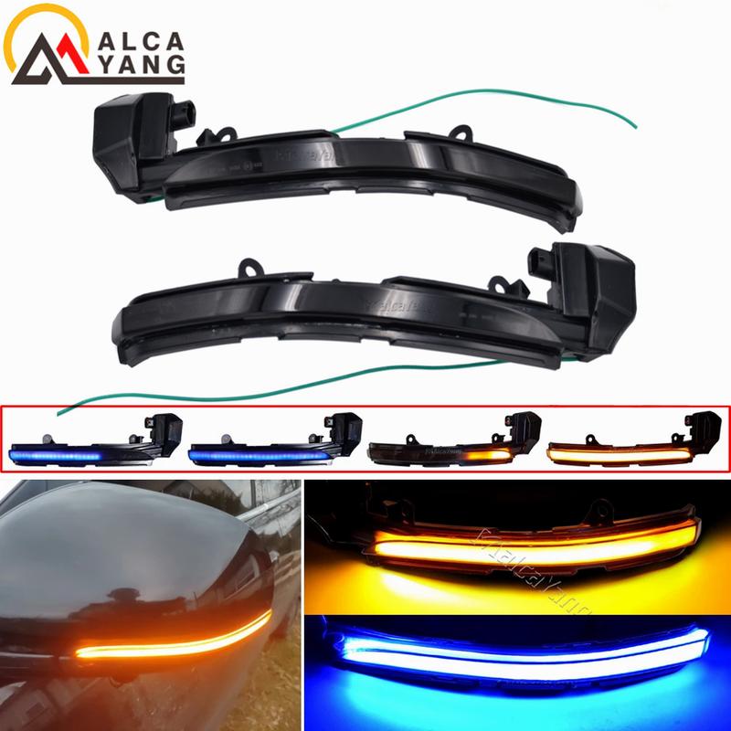 2Pcs Dynamic Turn Signal Light For Jaguar XE XF XJ F-TYPE XK XKR I-PACE X250 X260 LED Side Mirror Sequential Indicator Blinker