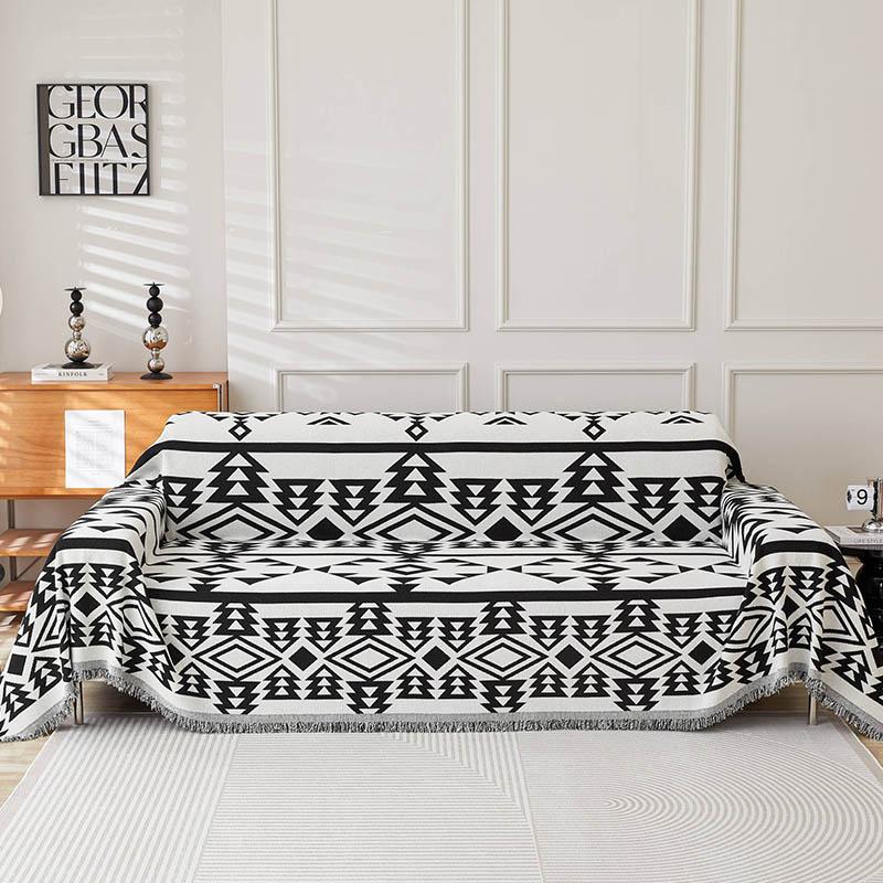 Regenbogen-Linien, Chenille-Sofabezug, Stoff, Sofadeckenbezug, vollständiger Bezug, universeller Couch-Handtuchbezug, staubdicht, Sofakissenbezug