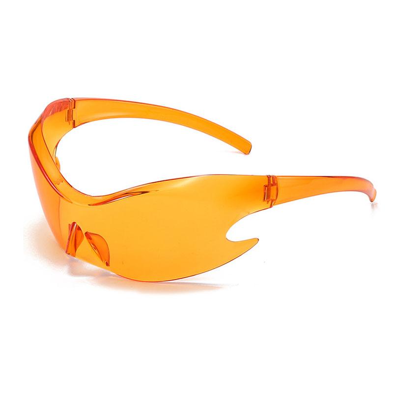 Oversized Futuristic Y2k Shield Sun Glasses for Men Women Wrap Around Fashion Superhero Chic Sunglasses Shades