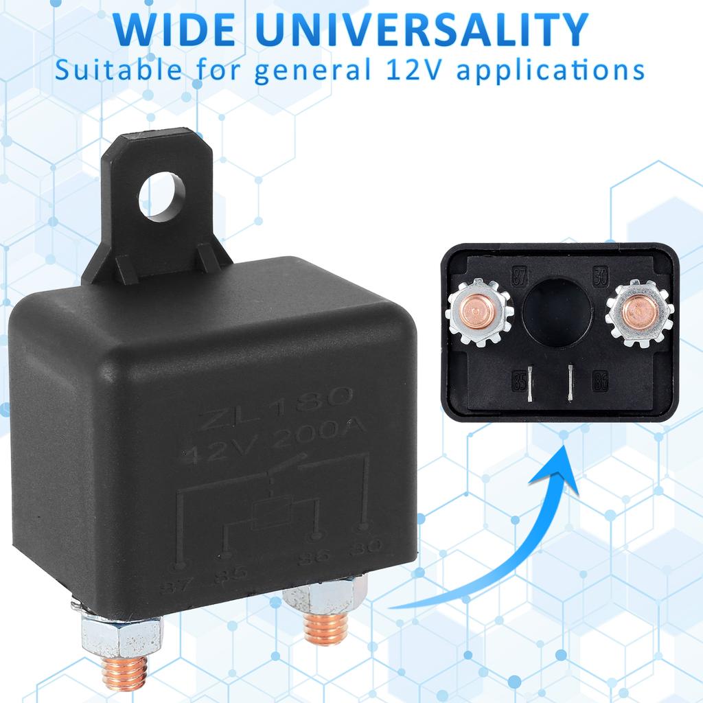 2 buc Relee Auto 12V 120A/200A Releu Demaror Curent Mare Releu Conductivitate Puternică Comutator Releu Universal Accesorii Auto