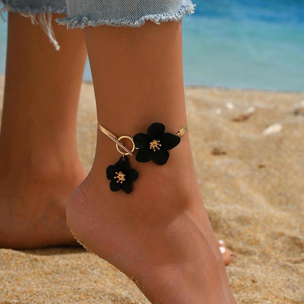Bohemia Style Chain Anklets for Women Foot Accessories Summer Beach Vacation Barefoot Sandals Bracelet Ankle On The Leg Female