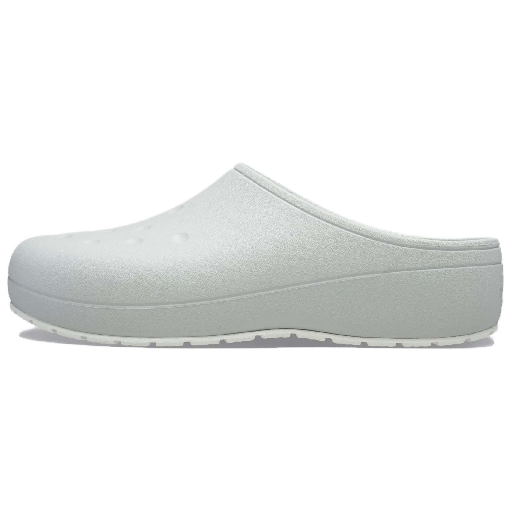 

Crocs Quiet Clog-Mirage Comfortable and versatile non-slip toe slippers unisex grey 39-40 серый