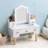 Air Rhizome Pretend Play Dresser for Makeup Dressing Kids White Kids, Table, Table, Toy, Dresser, Melori,