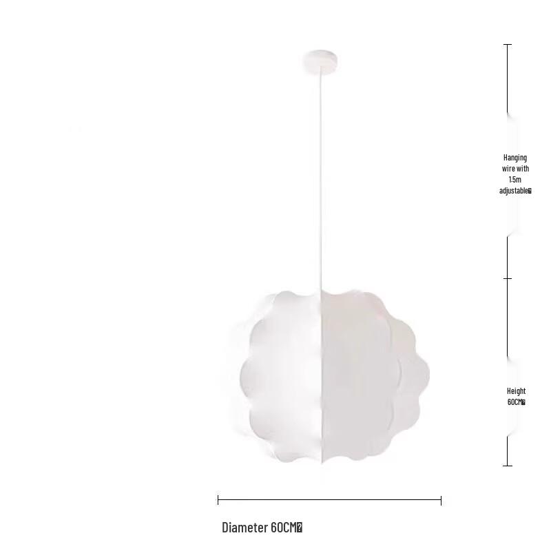 Minimalist Wabi-sabi Fabric Chandelier