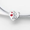 Originalcopper Charms Luxury Confessing Love Beads Fit Bracelet Diy Women Making Delicate Gift