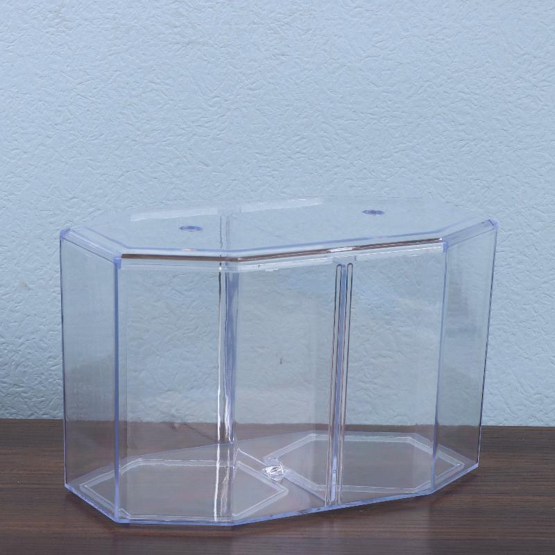 Double Compartment Fighting Fish Box Eco Rumble Fish Aquarium  Aquarium Plastic Isolation Box Breeding Box