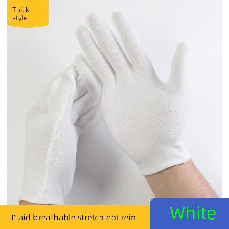

Серые перчатки Хлопок Легкие Дышащие Большой размер Работа Бытовая уборка Работа Мужские и женские Одноразовые Джерси White [thick cotton] 4 pairs L