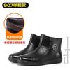 Men's new fashionable outer wear medium tube waterproof shoes outdoor beef tendon sole wear-resistant rain shoes car wash work non-slip rain boots