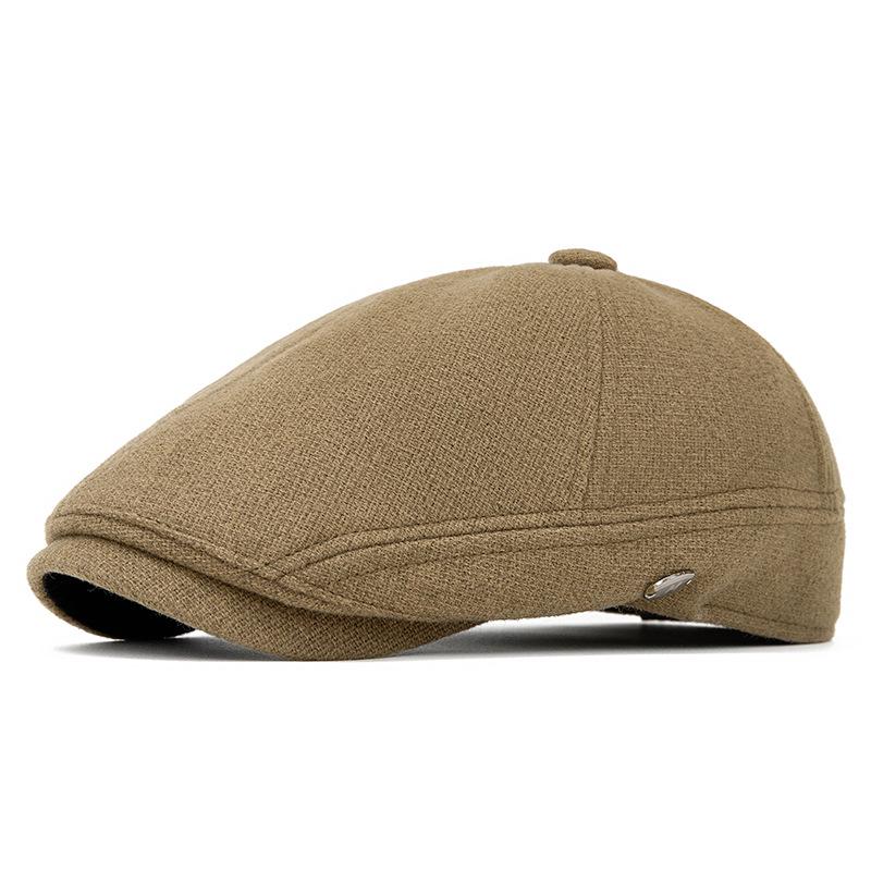 Autumn & Winter Wool Felt Beret: Warm British Retro Flat Cap for Men, Women & Children