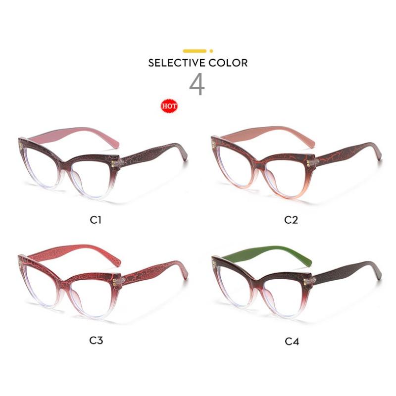 Women's Eyeglasses - Trendy Oversized Cat Eye Glasses