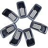 7Pcs Car Front Grill Honeycomb Mesh Ring ABS Racing Front Grille Inserts Cover Trim For Jeep Cherokee 2014 2015 2016 2017 2018
