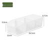 ZISIZ Refrigerator Drawer Storage Box, Extra Large Frosted Transparent