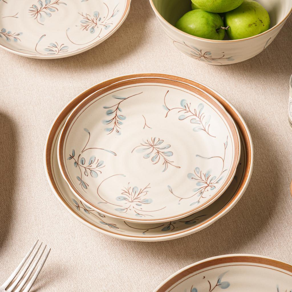 Japanese Retro Orchid High-Value Tableware Housewarming New Home Bowls And Plates Underglaze Ceramic Bowls And Plates