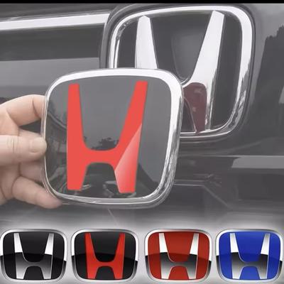 Car Front Hood Emblem Logo Rear Trunk Badge For 2006-2025 Civic FIT HRV Vezel Avancier Accessories