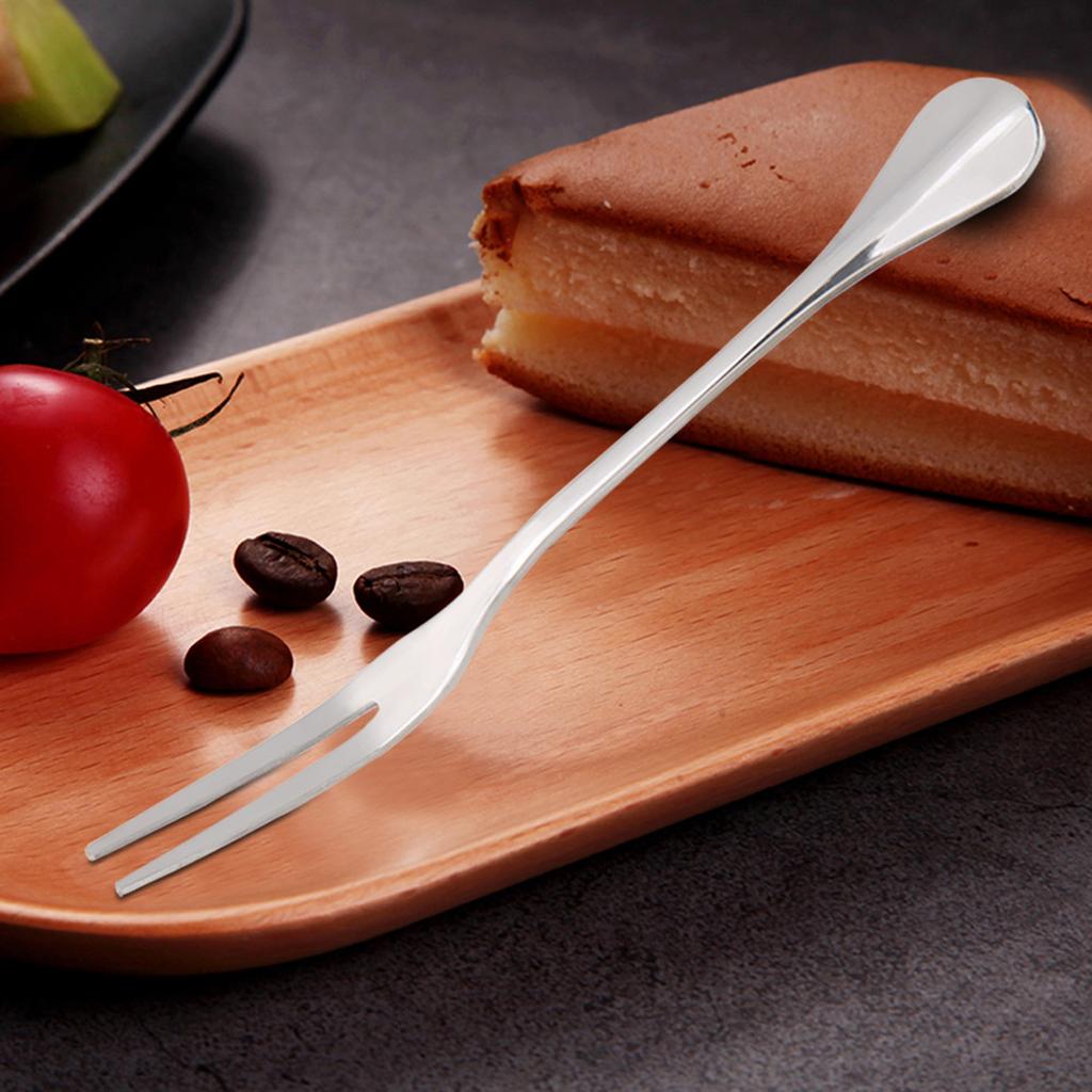 5 bucăți din oțel inoxidabil îngroșa furculiță grătar BBQ frigărui acasă gătit gustări de fructe