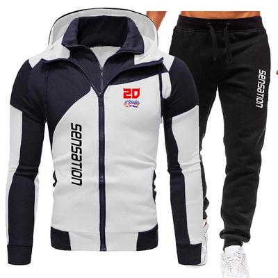 L'ultima tendenza della moda casual sportiva da uomo, ampia e calda, morbida e spessa tuta da baseball per l'inverno 2024